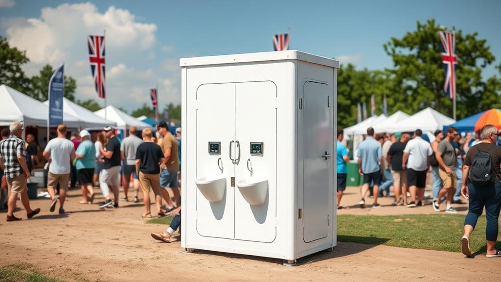 Portable urinal station for high-traffic events - efficient restroom solution for large crowds